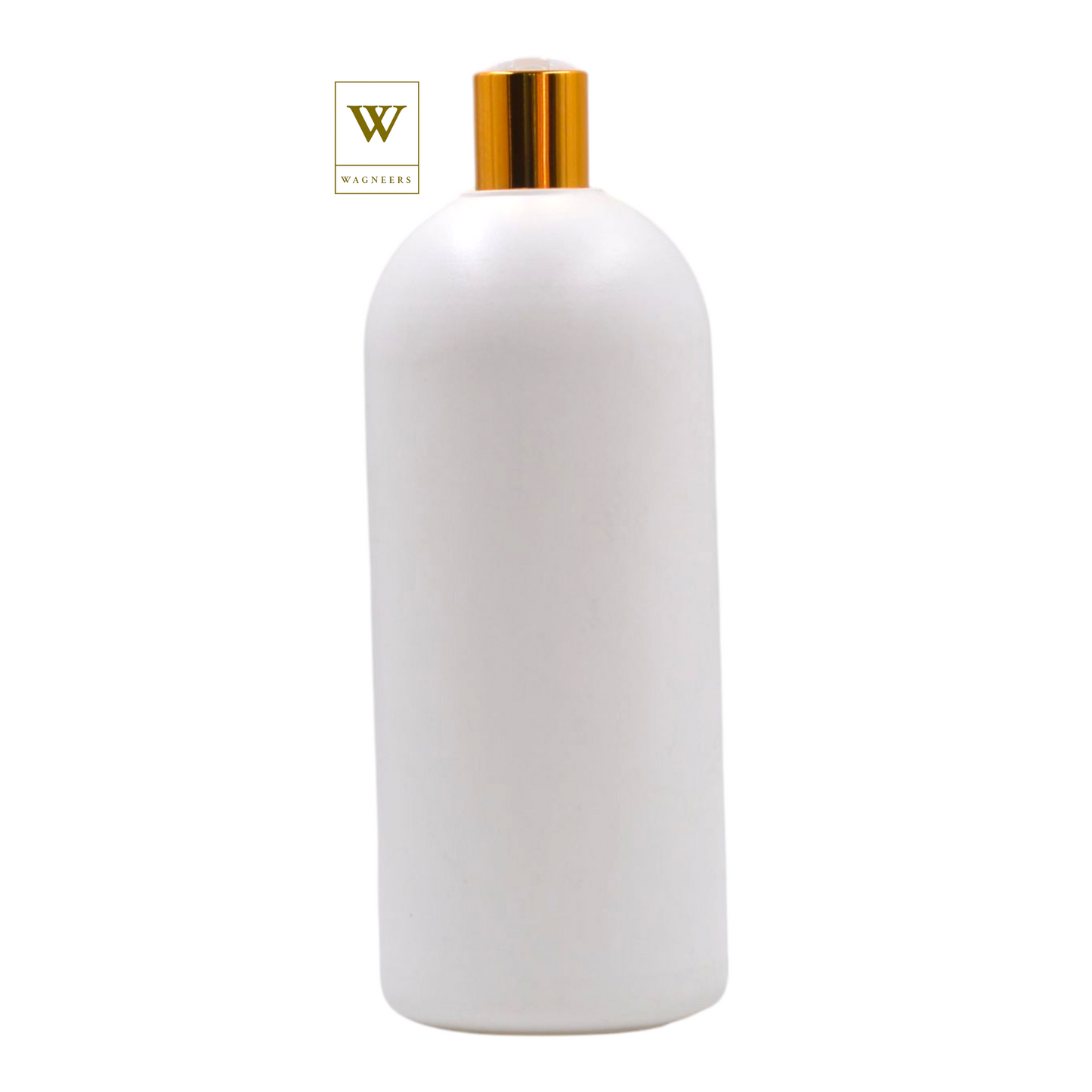 White Packaging Bottle/White & Gold Disc Top[100pc]