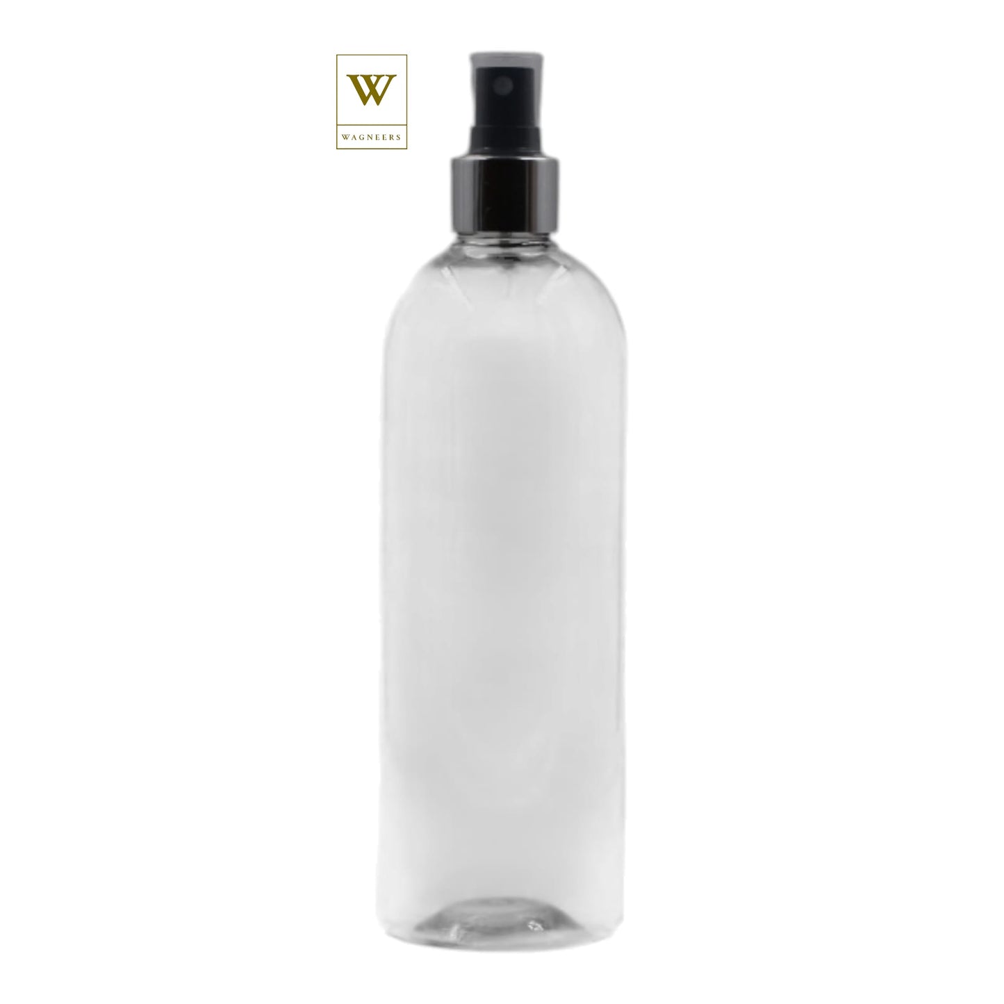 Clear Packaging Bottle/Black & Chrome Mist Spray [100pc]