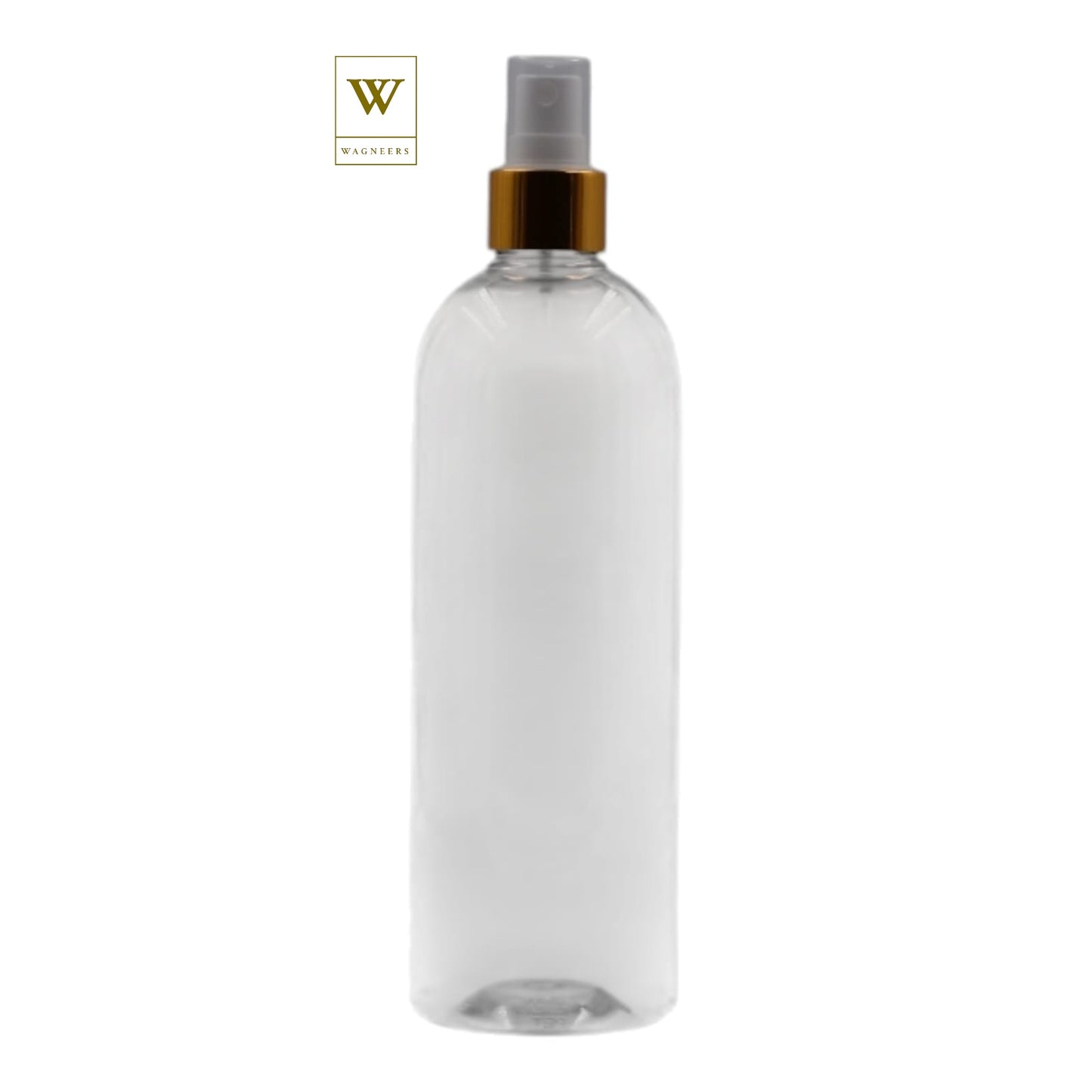 Clear Packaging Bottle/White & Gold Mist Spray [100pc]