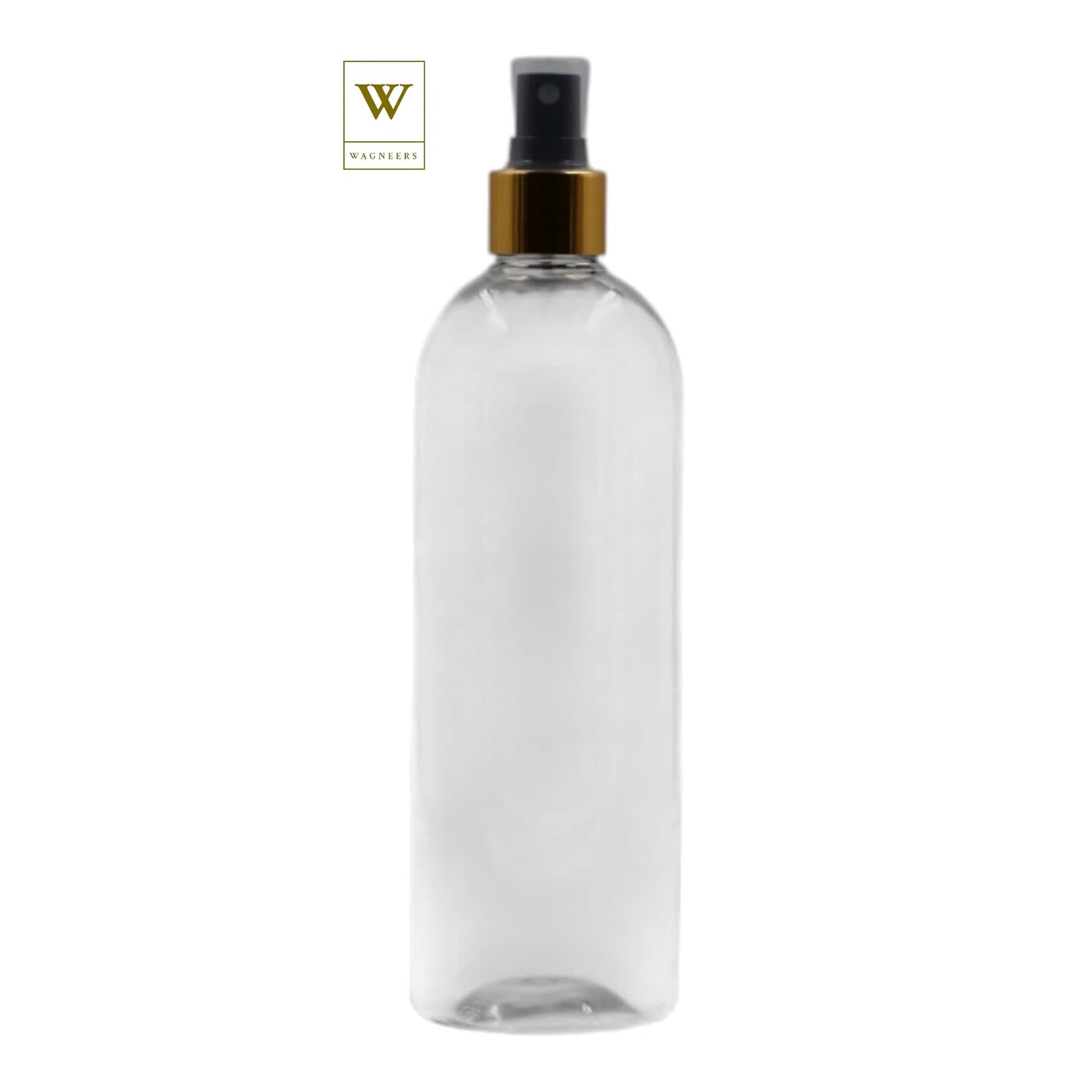 Clear Packaging Bottle/Black & Gold Mist Spray [100pc]
