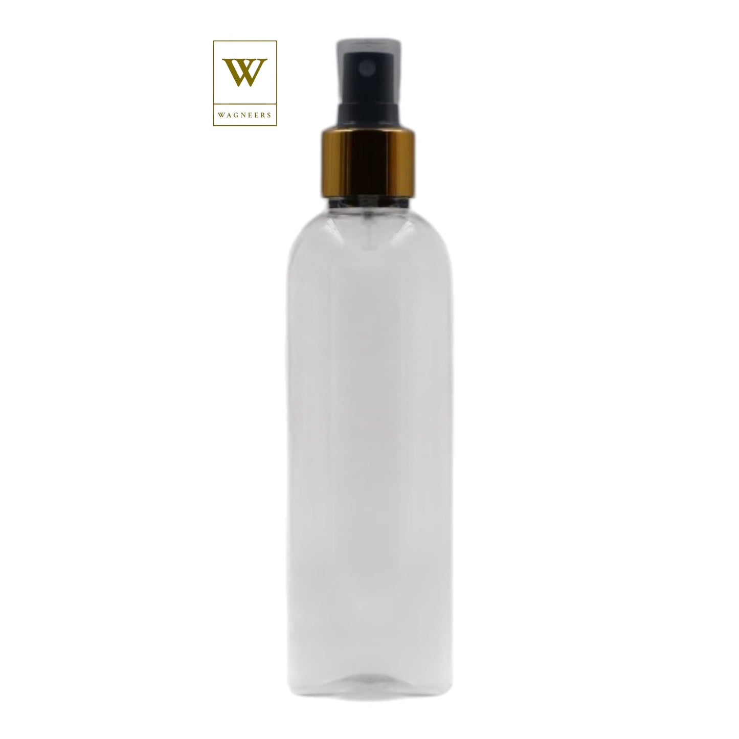 Clear Packaging Bottle/Black & Gold Mist Spray [100pc]