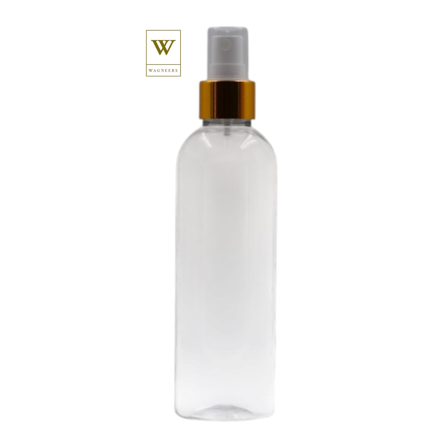 Clear Packaging Bottle/White & Gold Mist Spray [100pc]