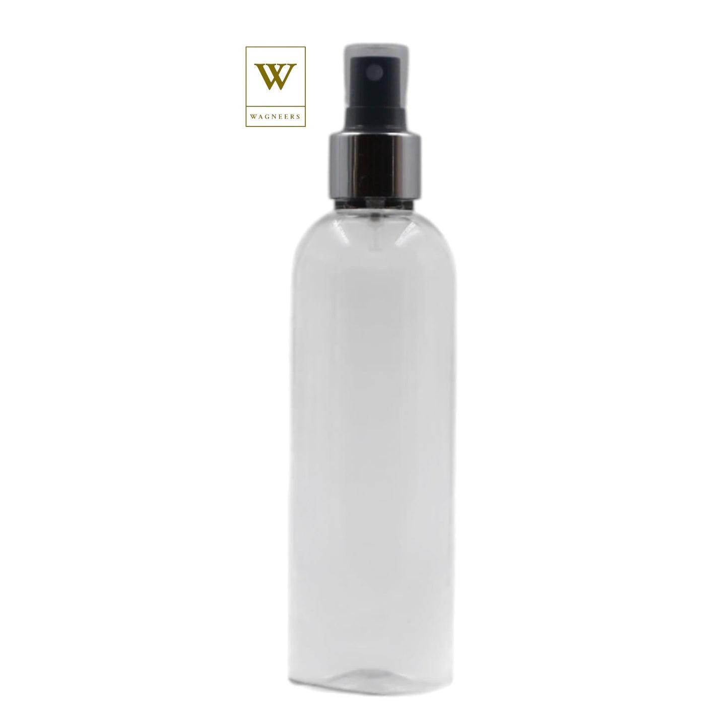 Clear Packaging Bottle/Black & Chrome Mist Spray [100pc]