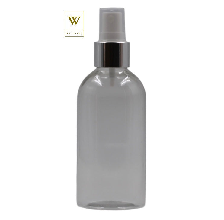 Clear Packaging Bottle/White & Chrome Mist Spray [100pc]
