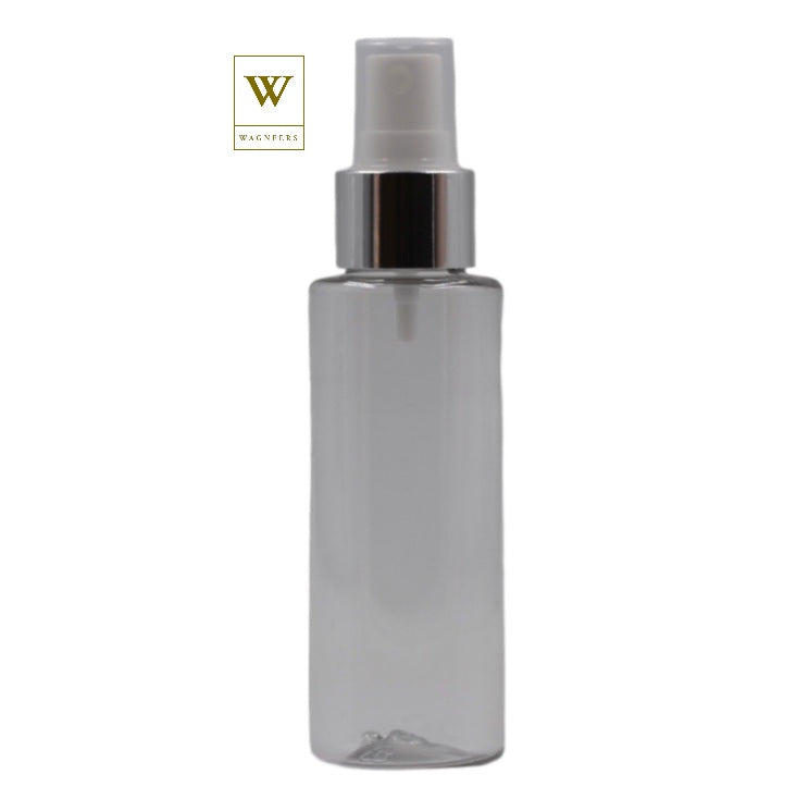 Clear Packaging Bottle/White & Chrome Mist Spray [100pc]