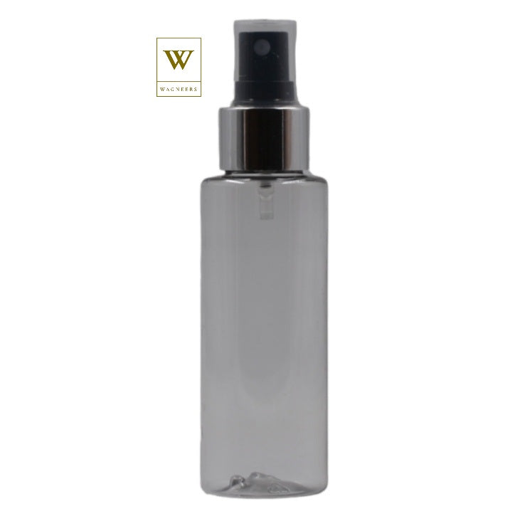Clear Packaging Bottle/Black & Chrome Mist Spray [100pc]