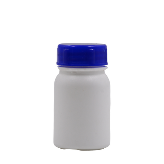 90ml HDPE white capsule packaging jar(38mm)-Dark blue sea lid