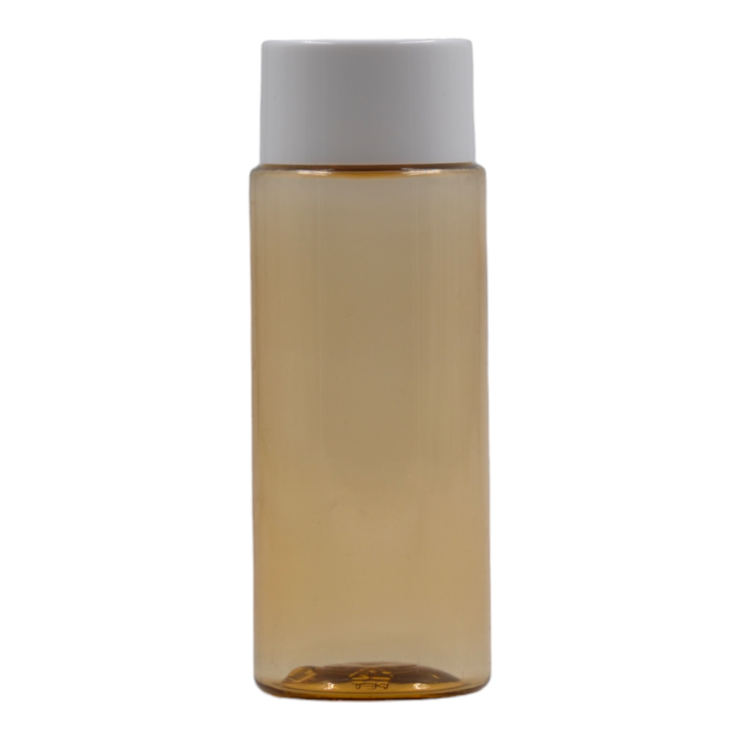 100ml Golden amber pet tissue oil bottle/24mm white overcap