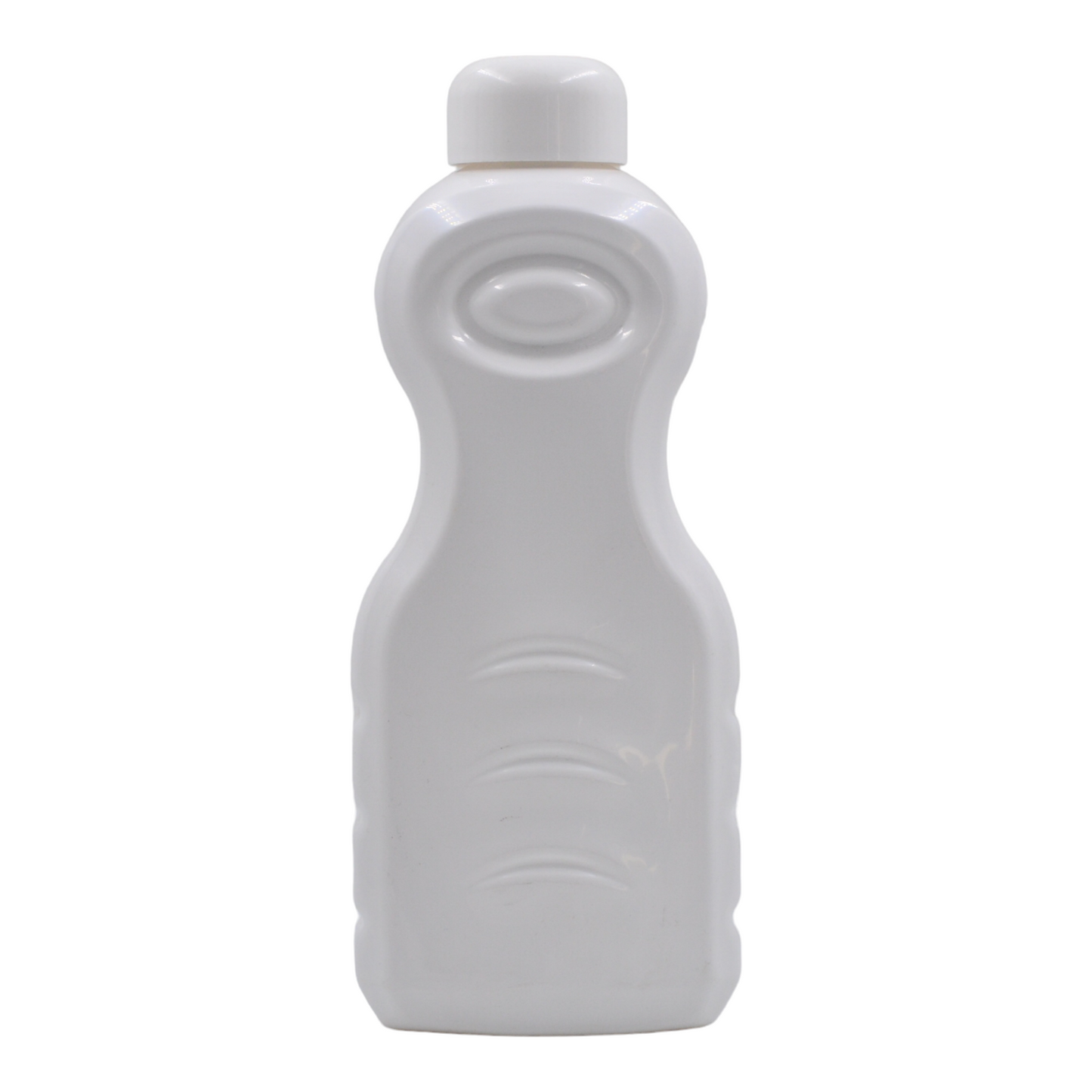 1.5lt White Bubble Bath Bottle/White Dome Cap