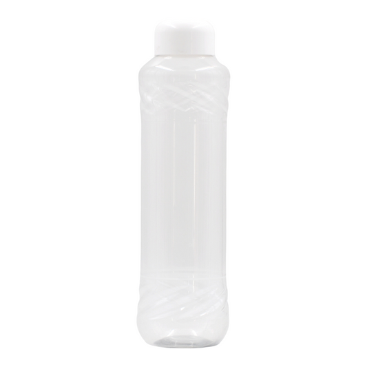 1Lt Clear Fantasy Rose packaging bottle/White Dome Cap