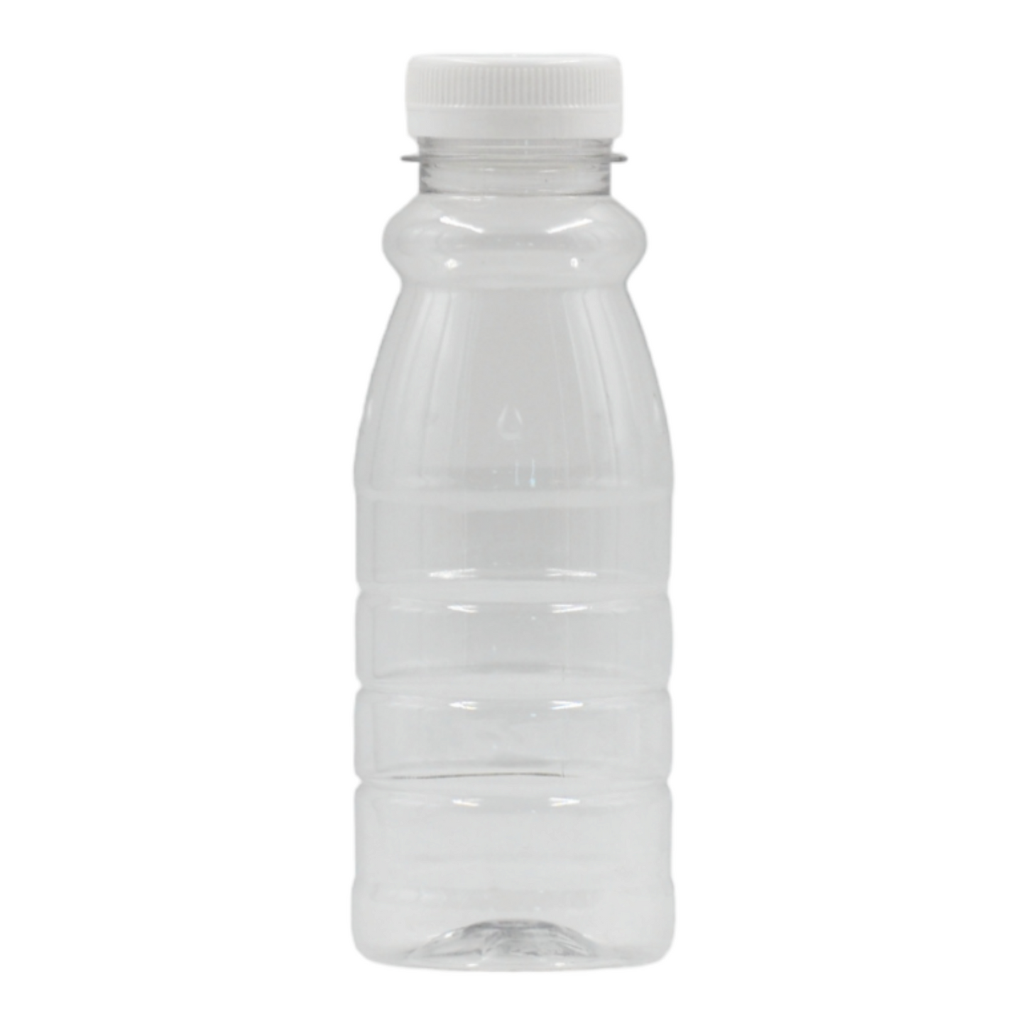 Clear Bev Packaging Bottle/White Screw Cap