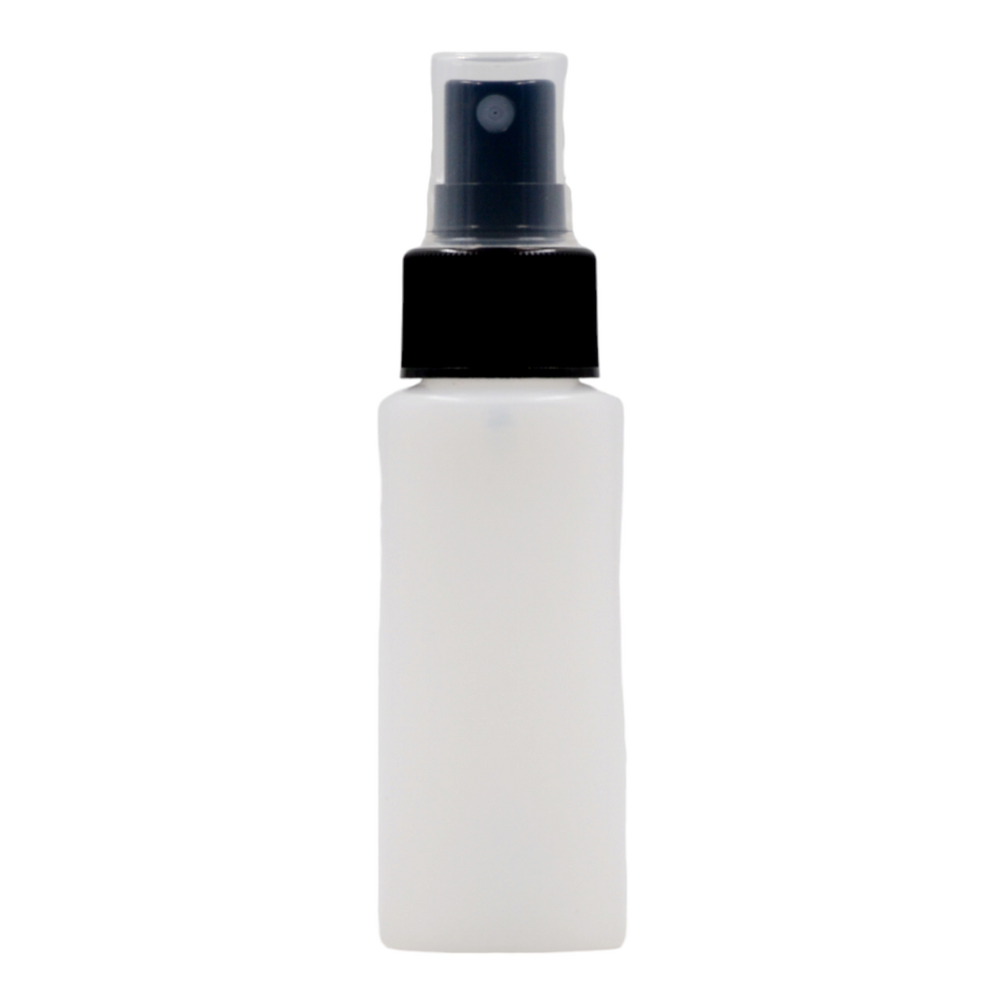 50ml Frosted Natural bottle/Black Atomizer Spray