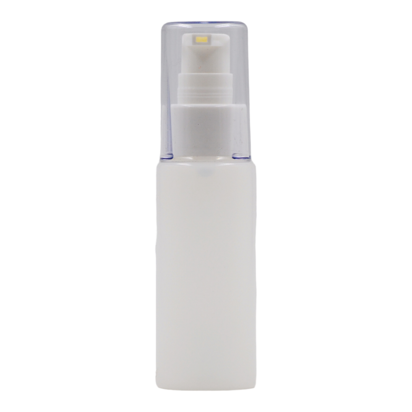 50ml Frosted Natural bottle/White Serum Pump