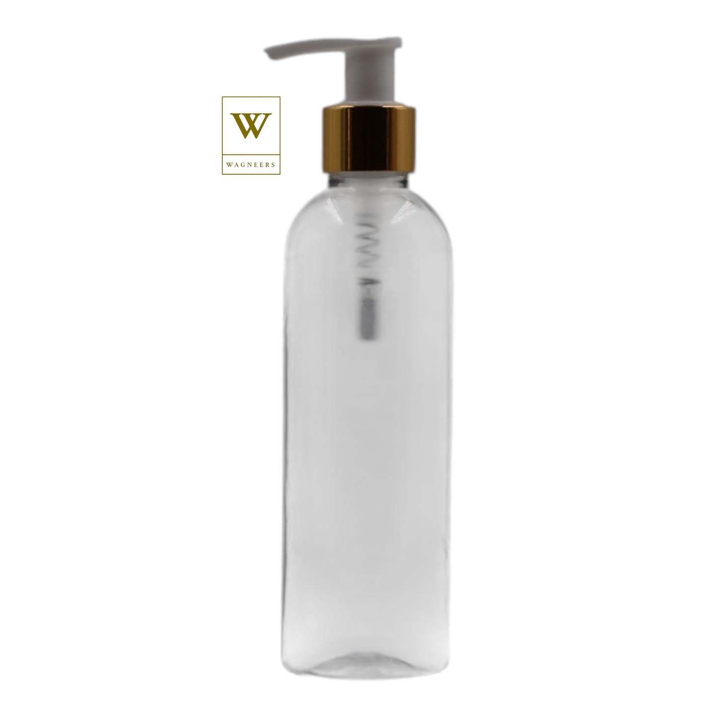 Clear Packaging Bottle/White & Gold Lotion Pump[100pc]