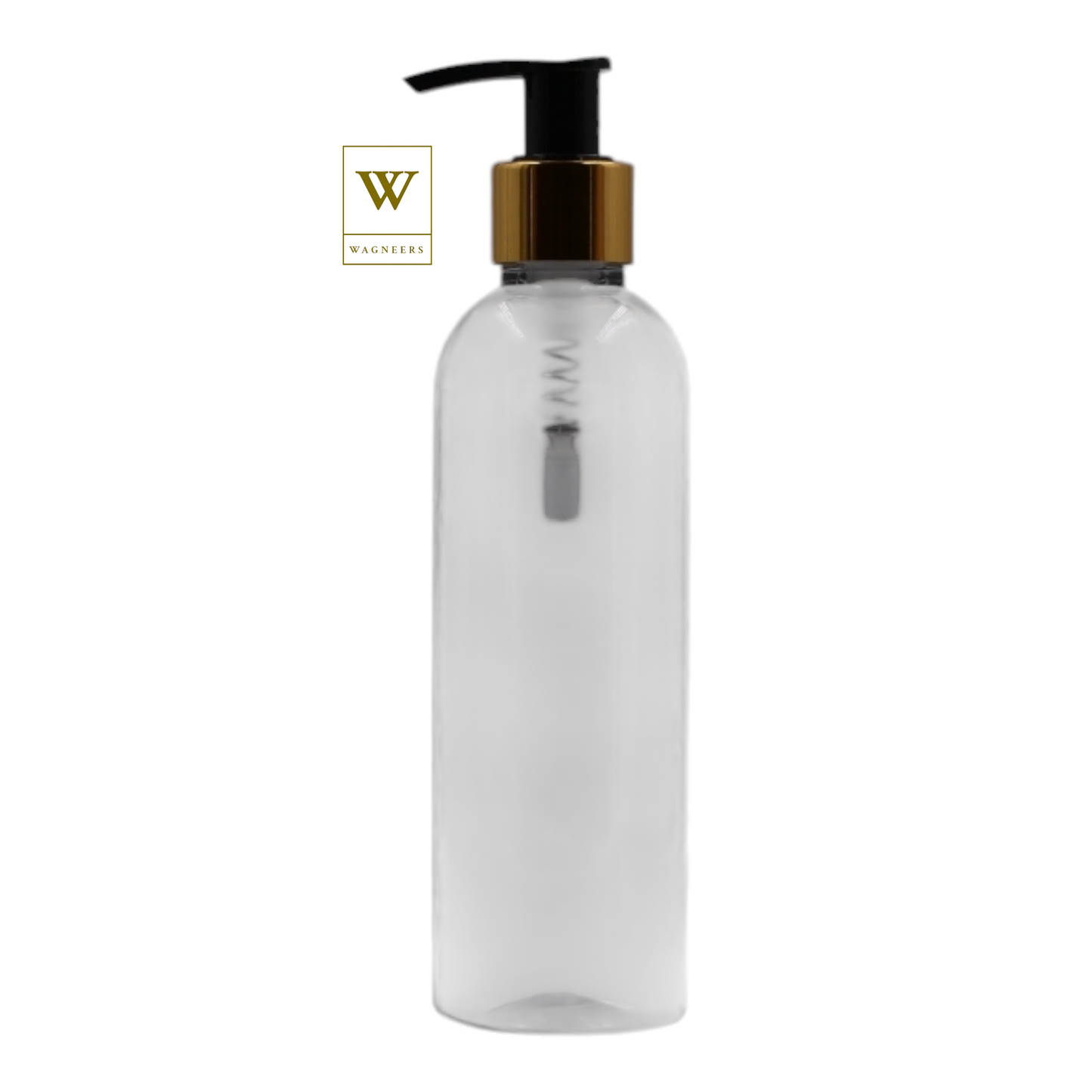Clear Packaging Bottle/Black & Gold Lotion Pump[100pc]