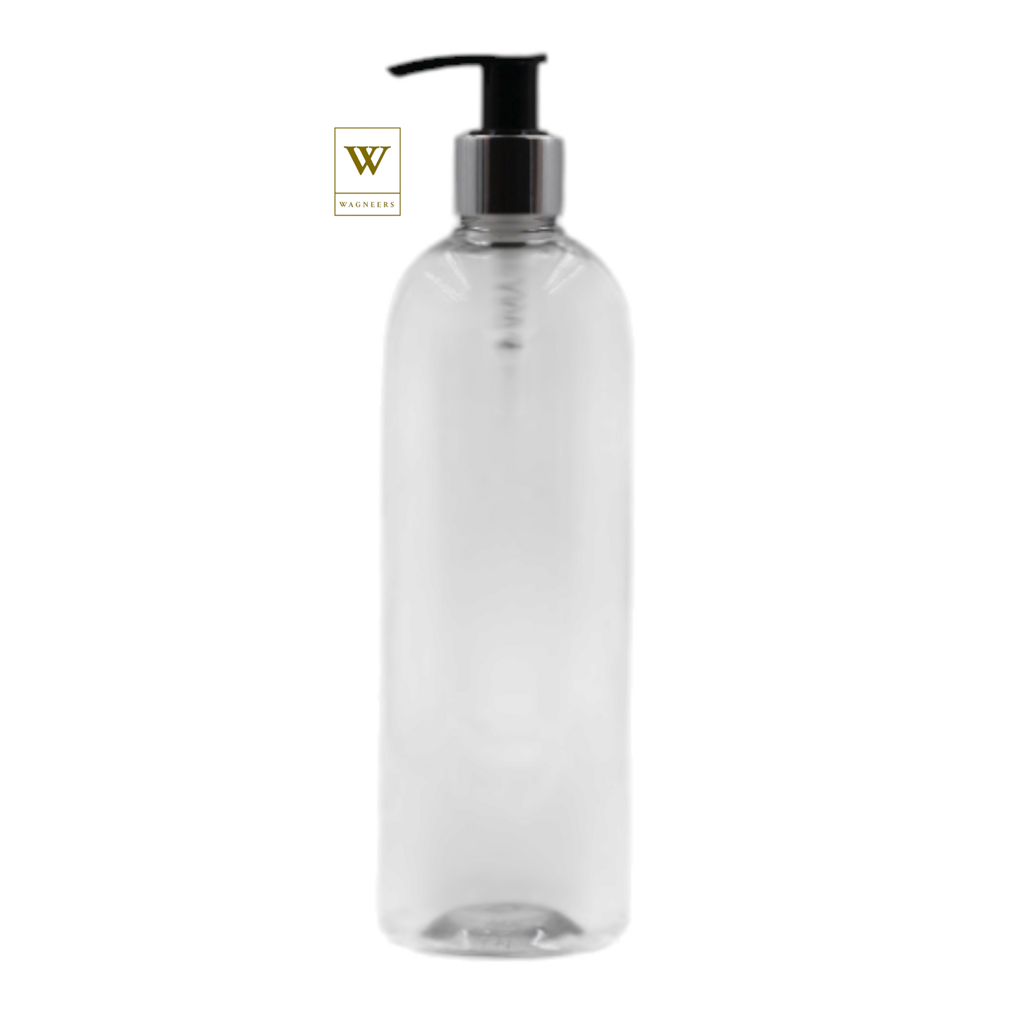 Clear Packaging Bottle/Black & Chrome Lotion Pump[100pc]