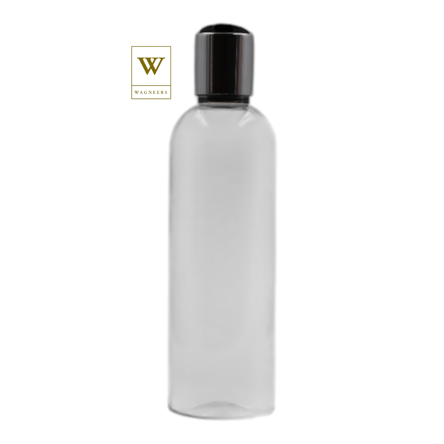 Clear Packaging Bottle/Black & Chrome Disc Top[100pc]