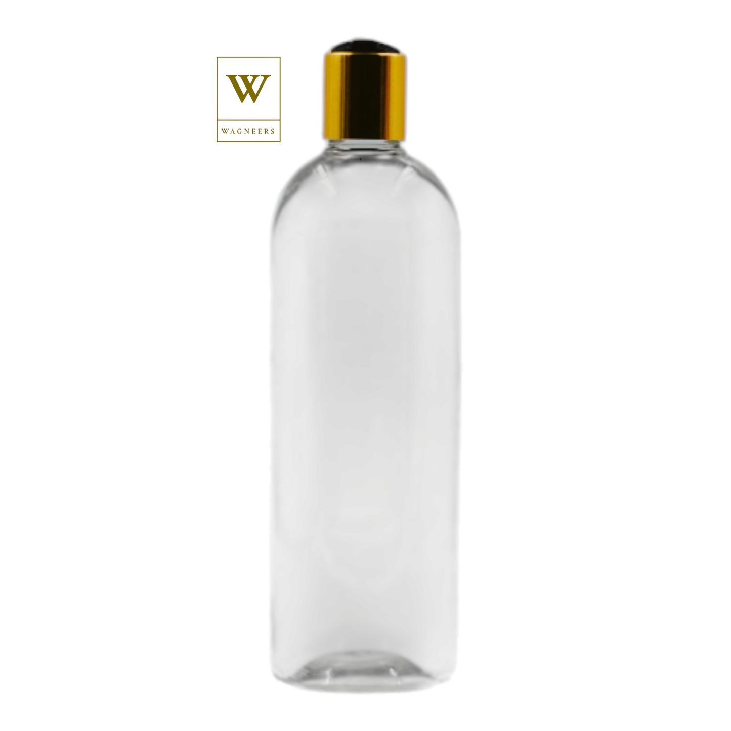 Clear Packaging Bottle/Black & Gold Disc Top[100pc]