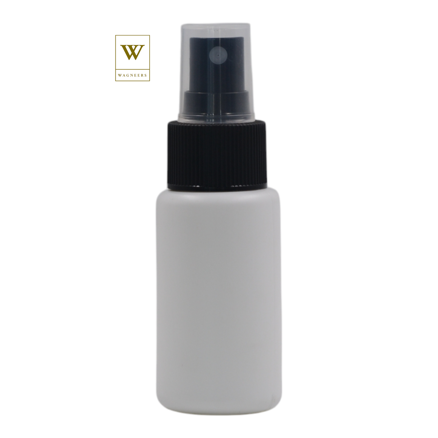 White Packaging Bottle/Black Mist Spray [100pc]