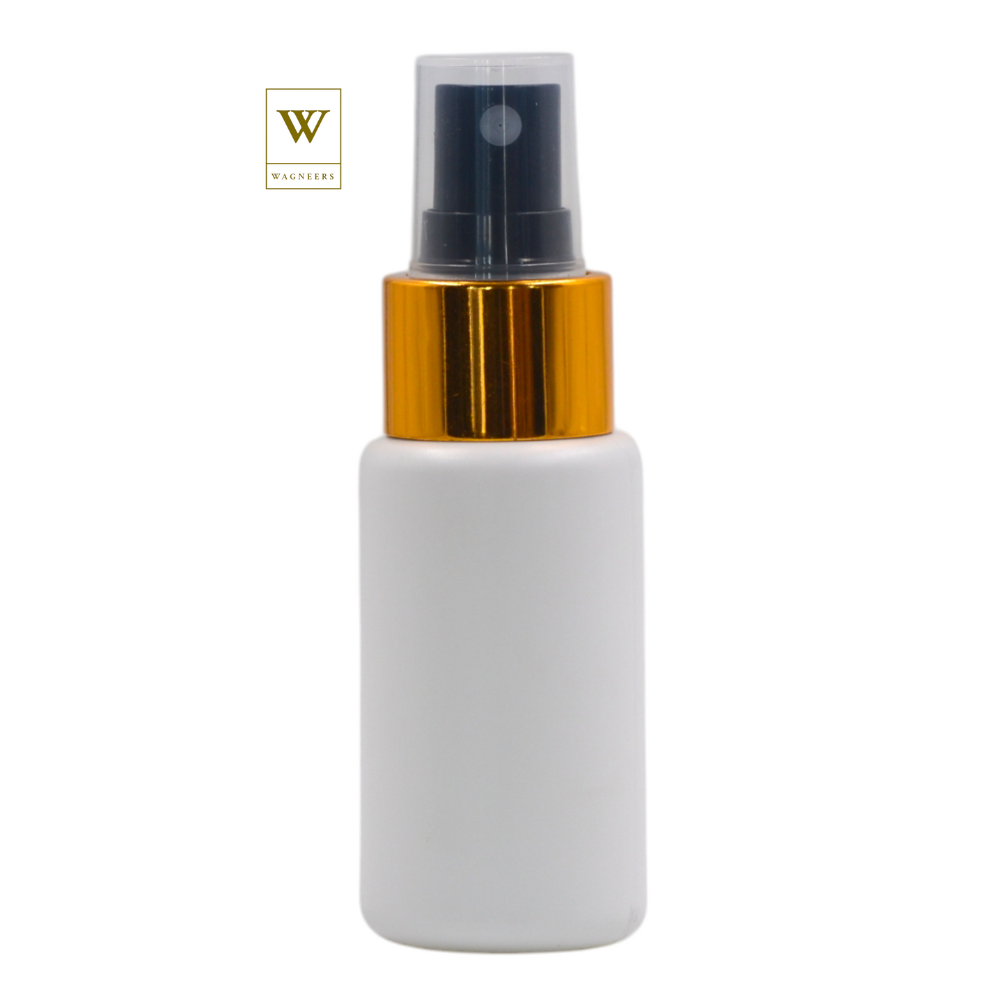 White Packaging Bottle/Black & Gold Mist Spray [100pc]