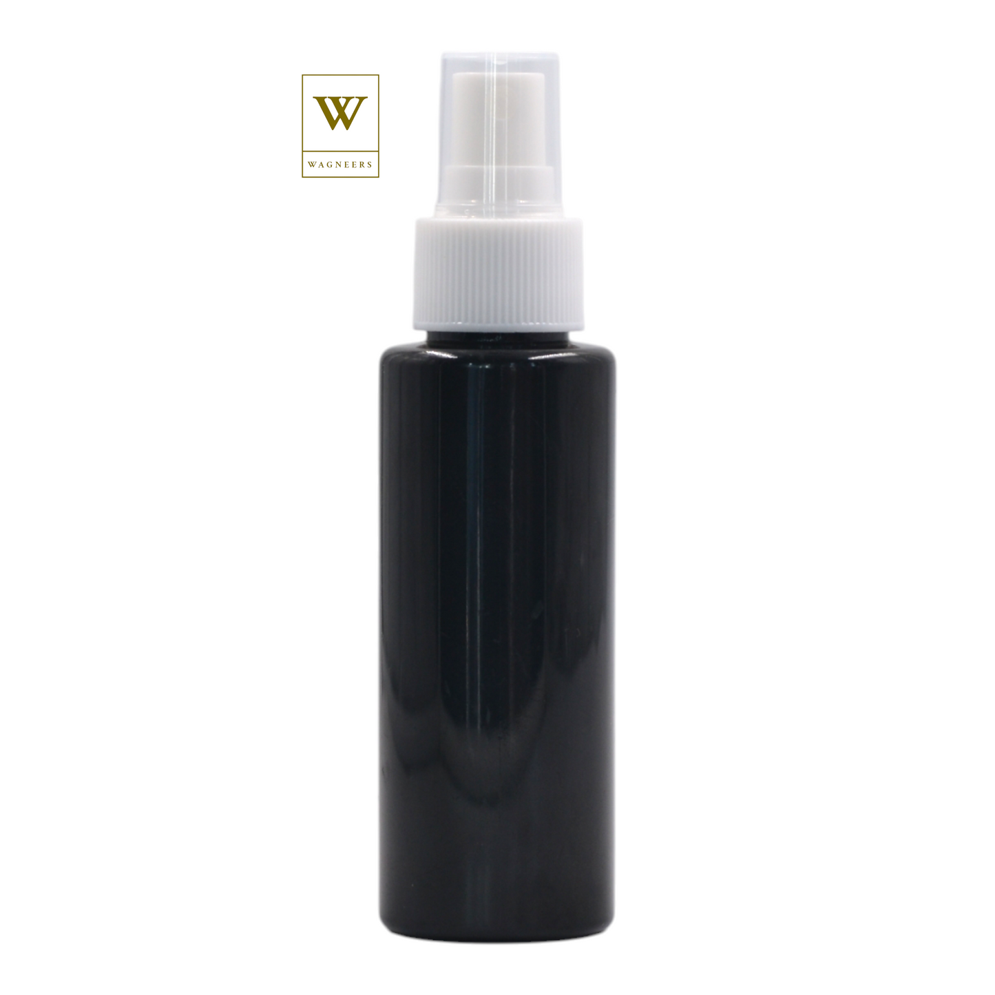 Black Packaging Bottle/White Mist Spray [100pc]