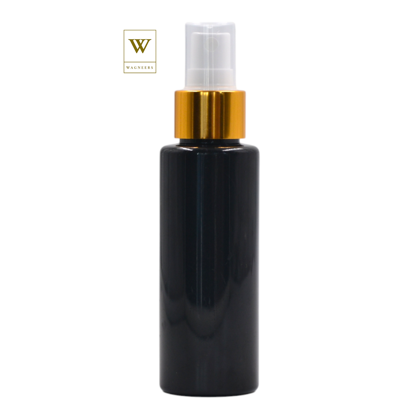 Black Packaging Bottle/White & Gold Mist Spray [100pc]