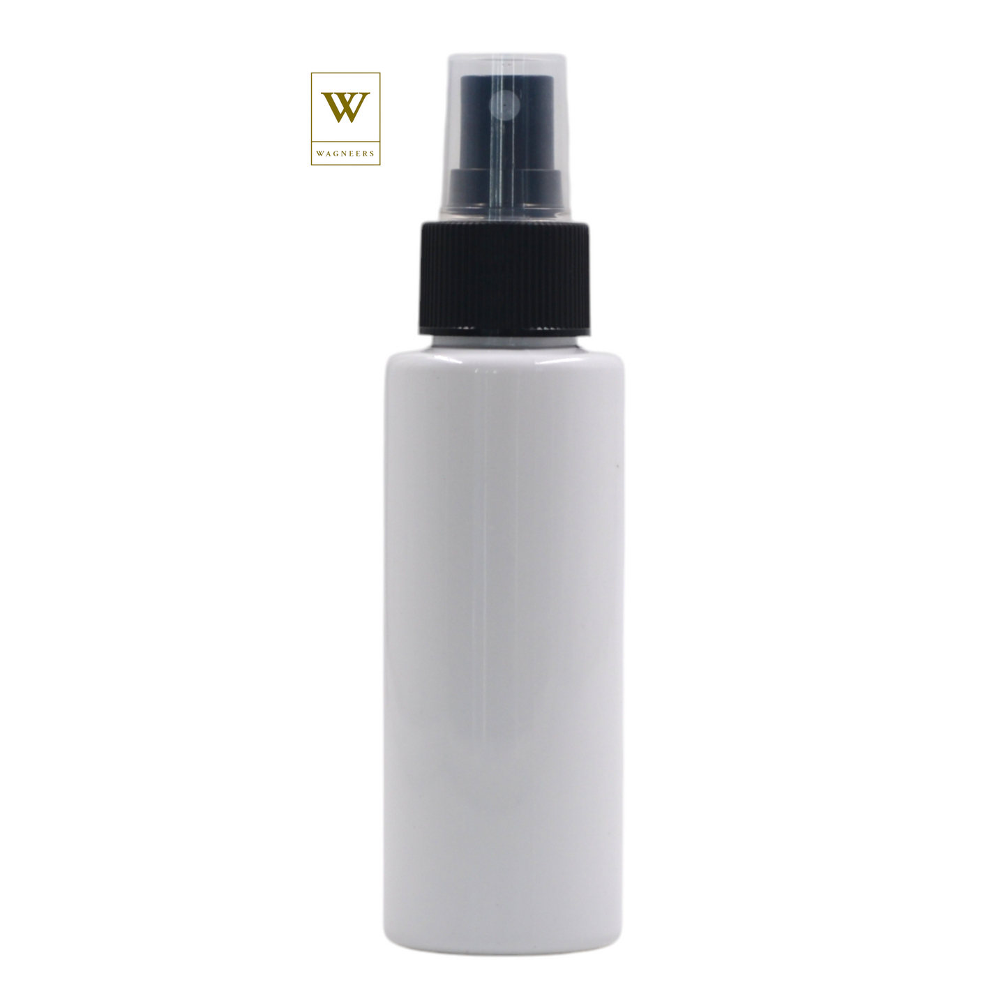 White Packaging Bottle/Black Mist Spray [100pc]