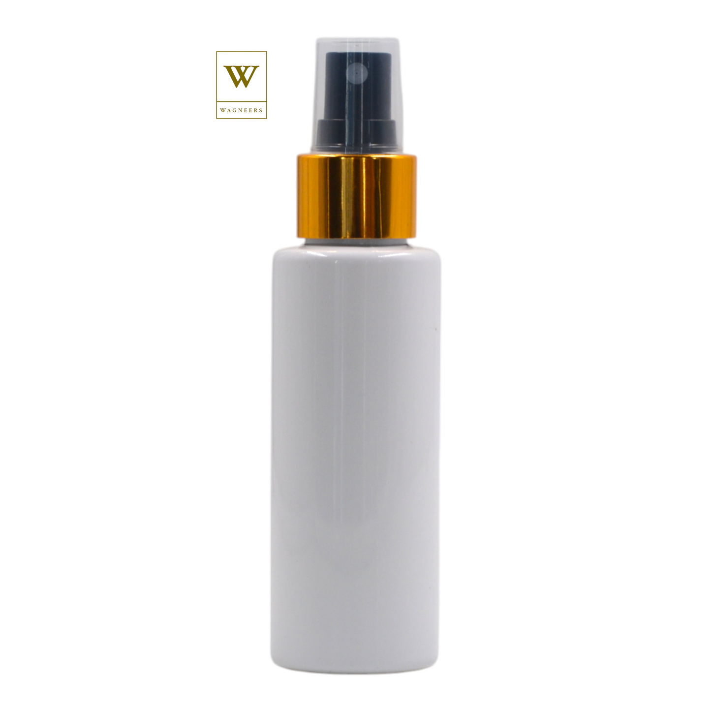 White Packaging Bottle/Black & Gold Mist Spray [100pc]