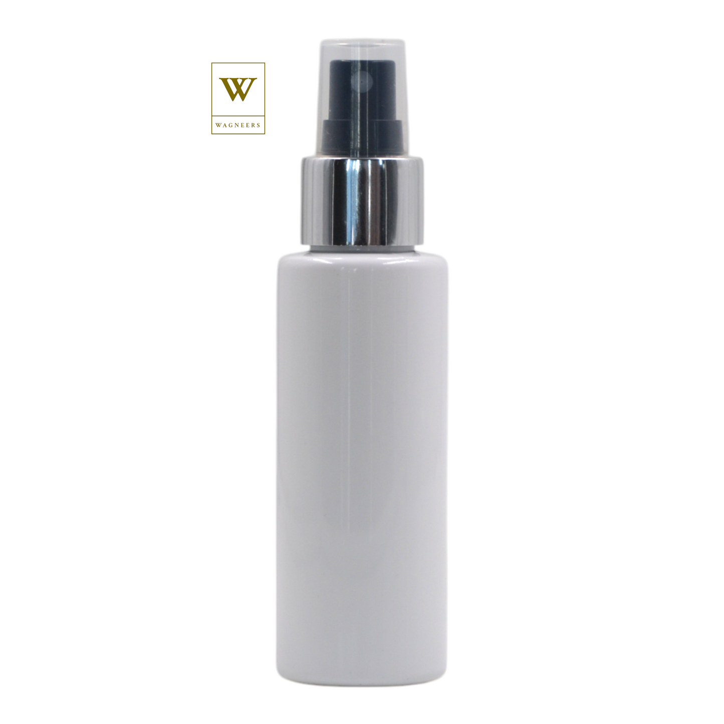 White Packaging Bottle/Black & Chrome Mist Spray [100pc]