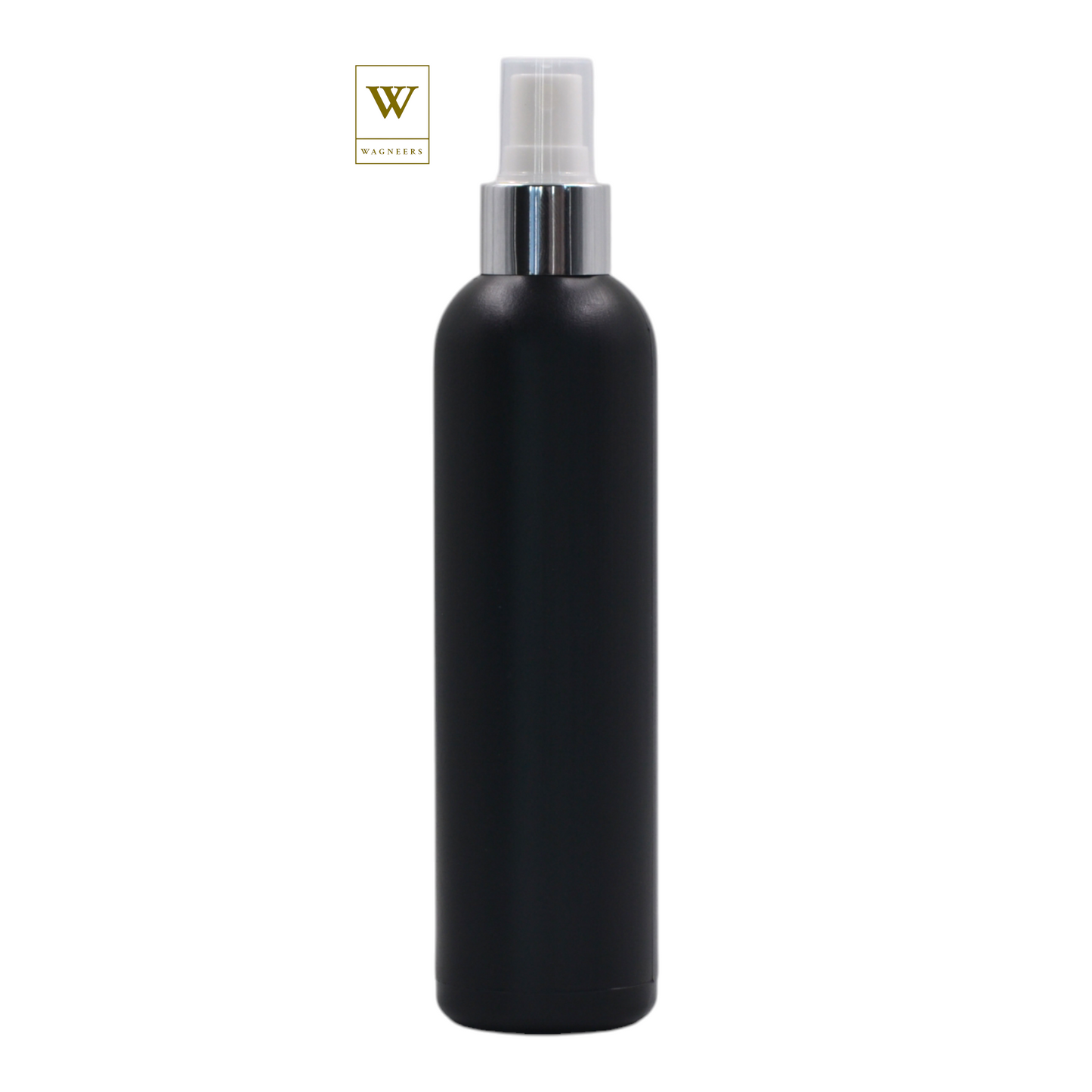 Black Packaging Bottle/White & Chrome Mist Spray [100pc]