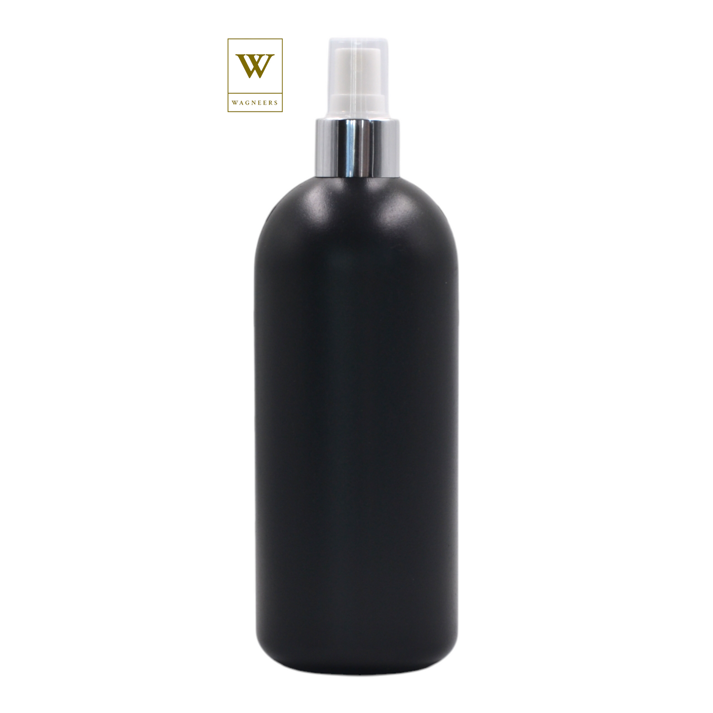 Black Packaging Bottle/White & Chrome Mist Spray [100pc]
