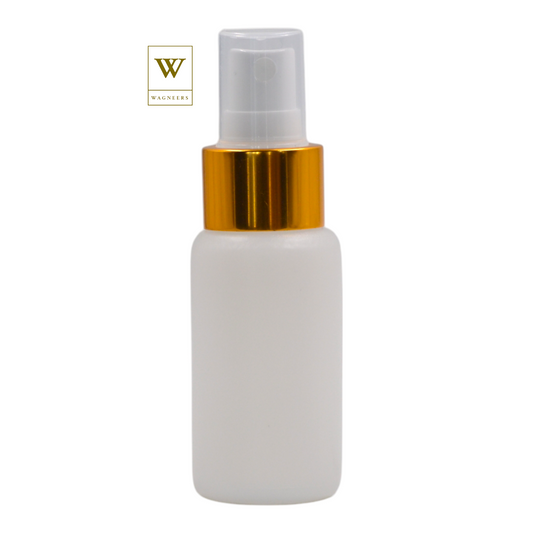 Natural Packaging Bottle/White & Gold Mist Spray [100pc]