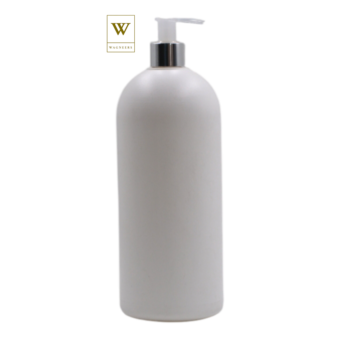 White Packaging Bottle/Natural & Chrome Lotion Pump[100pc]