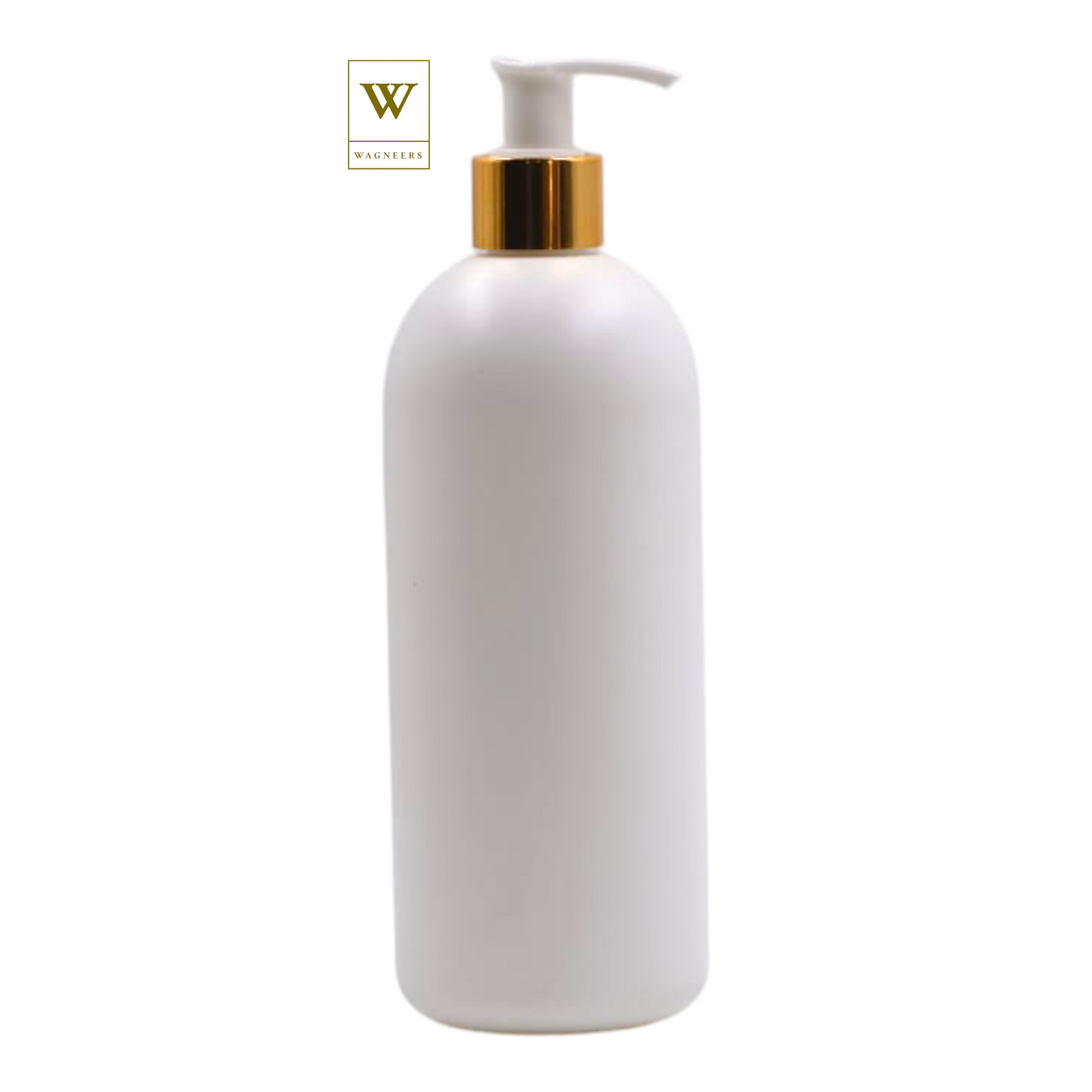 White Packaging Bottle/White & Gold Lotion Pump[100pc]