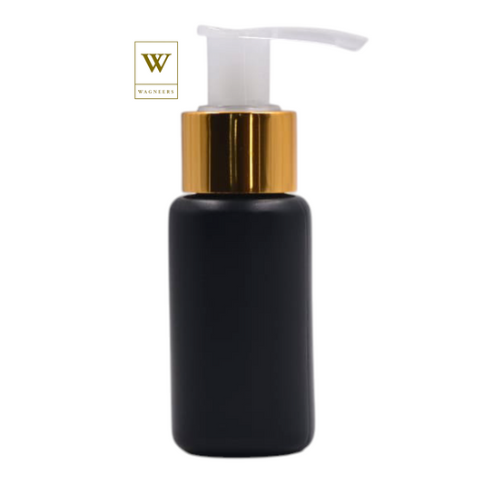 Black Packaging Bottle/Natural & Gold Lotion Pump[100pc]