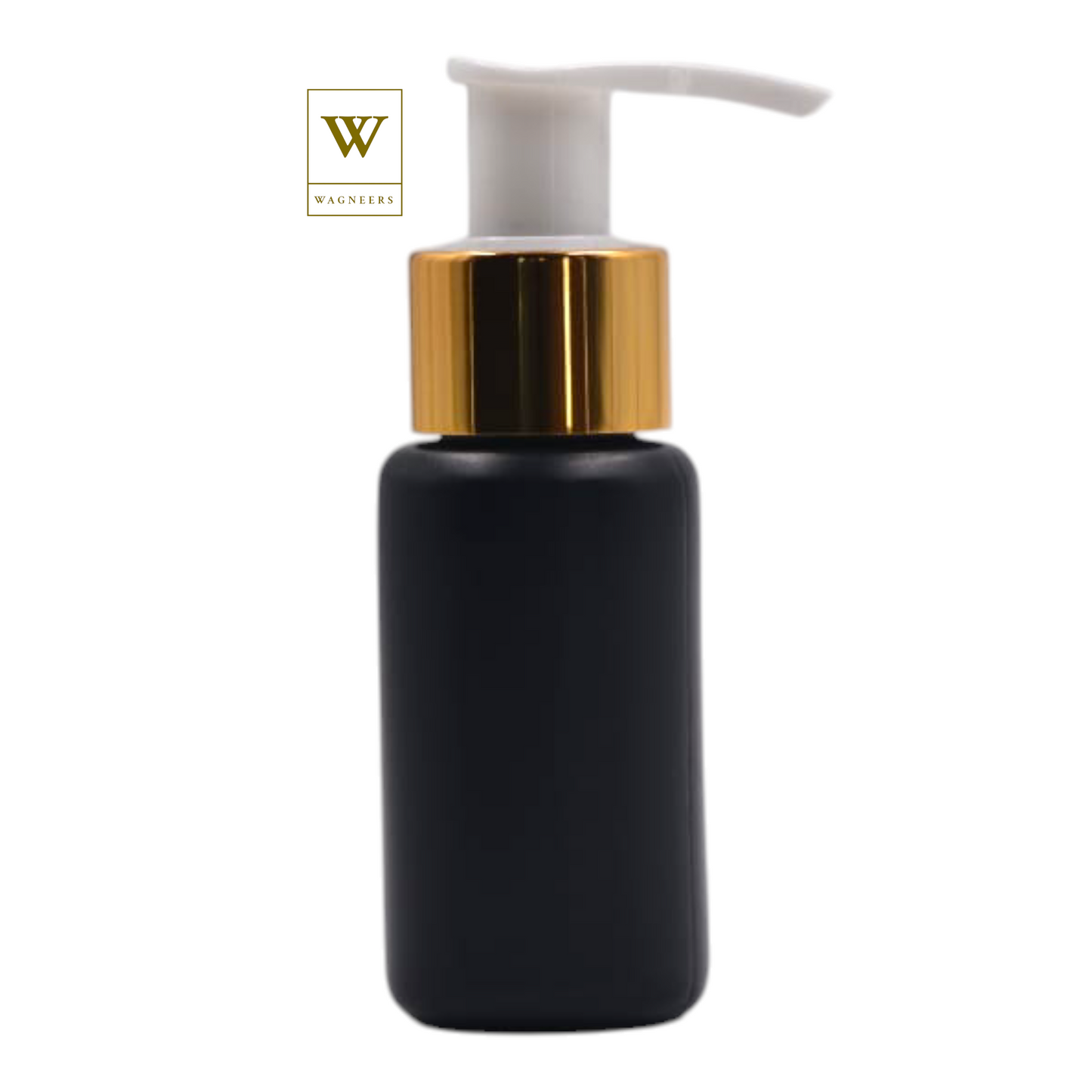 Black Packaging Bottle/White & Gold Lotion Pump[100pc]
