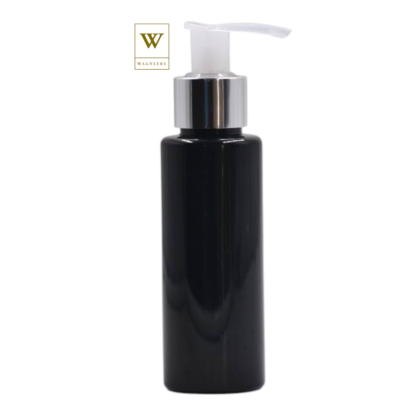 Black Packaging Bottle/Natural & Chrome Lotion Pump[100pc]