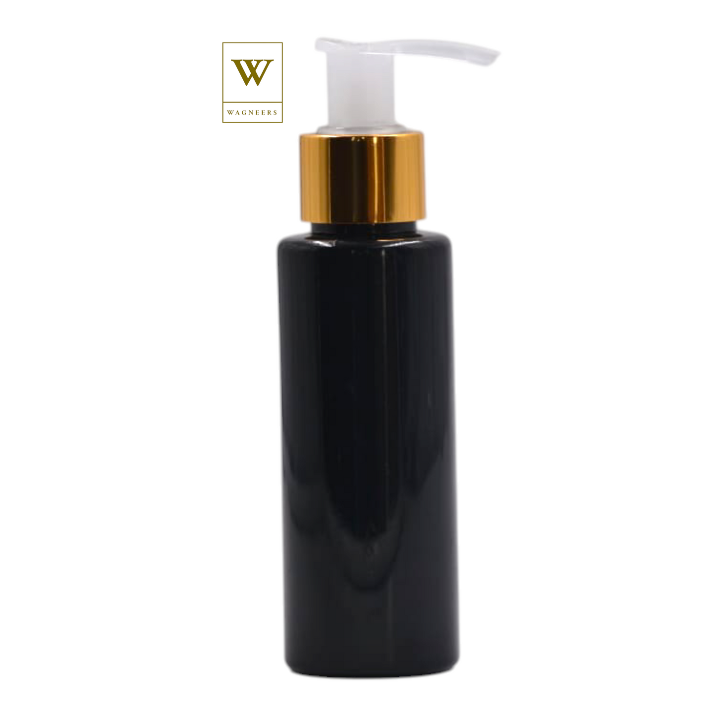 Black Packaging Bottle/Natural & Gold Lotion Pump[100pc]