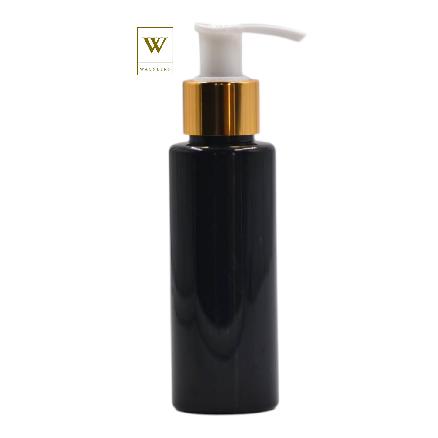 Black Packaging Bottle/White & Gold Lotion Pump[100pc]