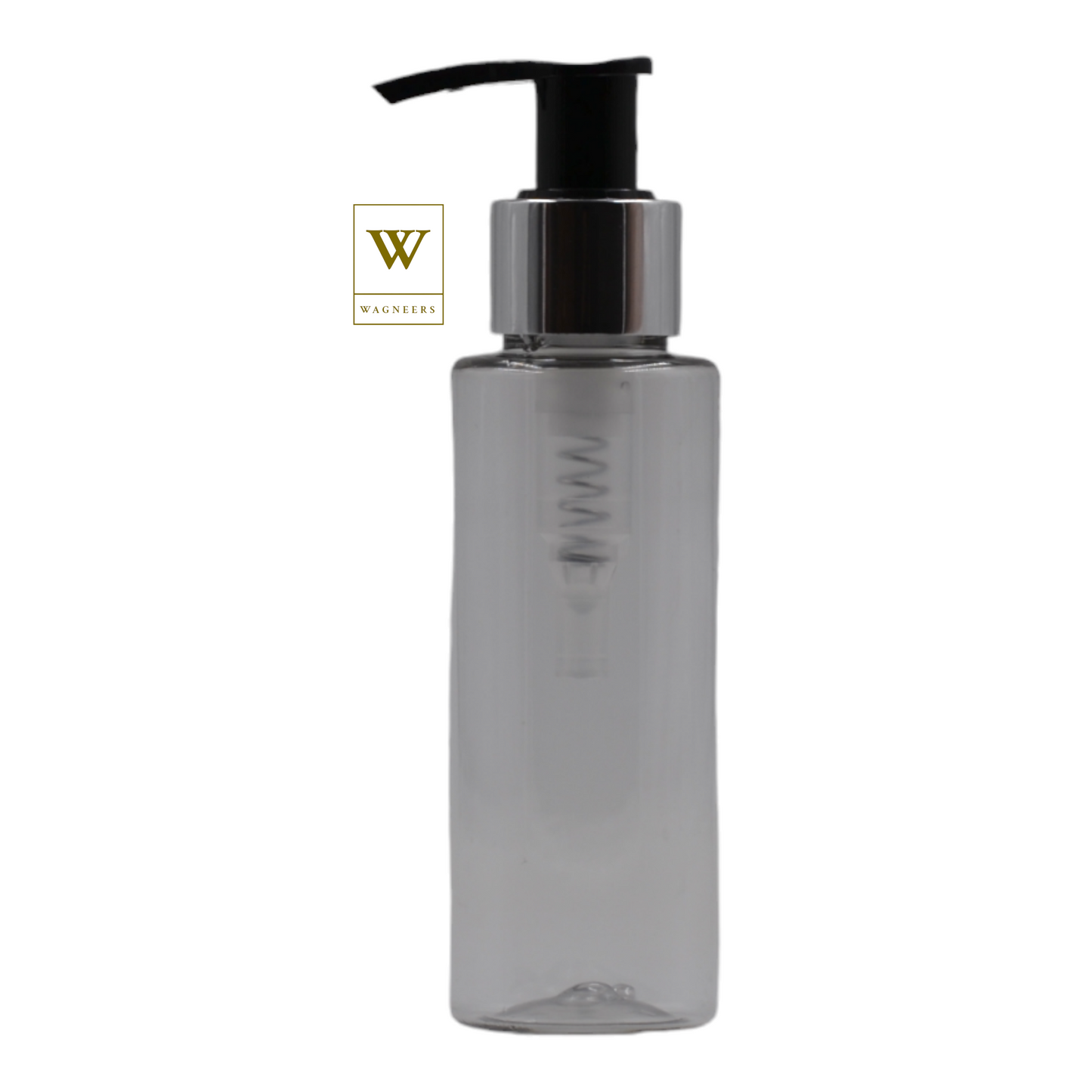 Clear Packaging Bottle/Black & Chrome Lotion Pump[100pc]