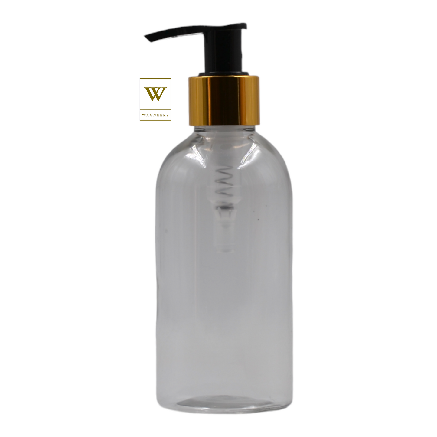 Clear Packaging Bottle/Black & Gold Lotion Pump[100pc]