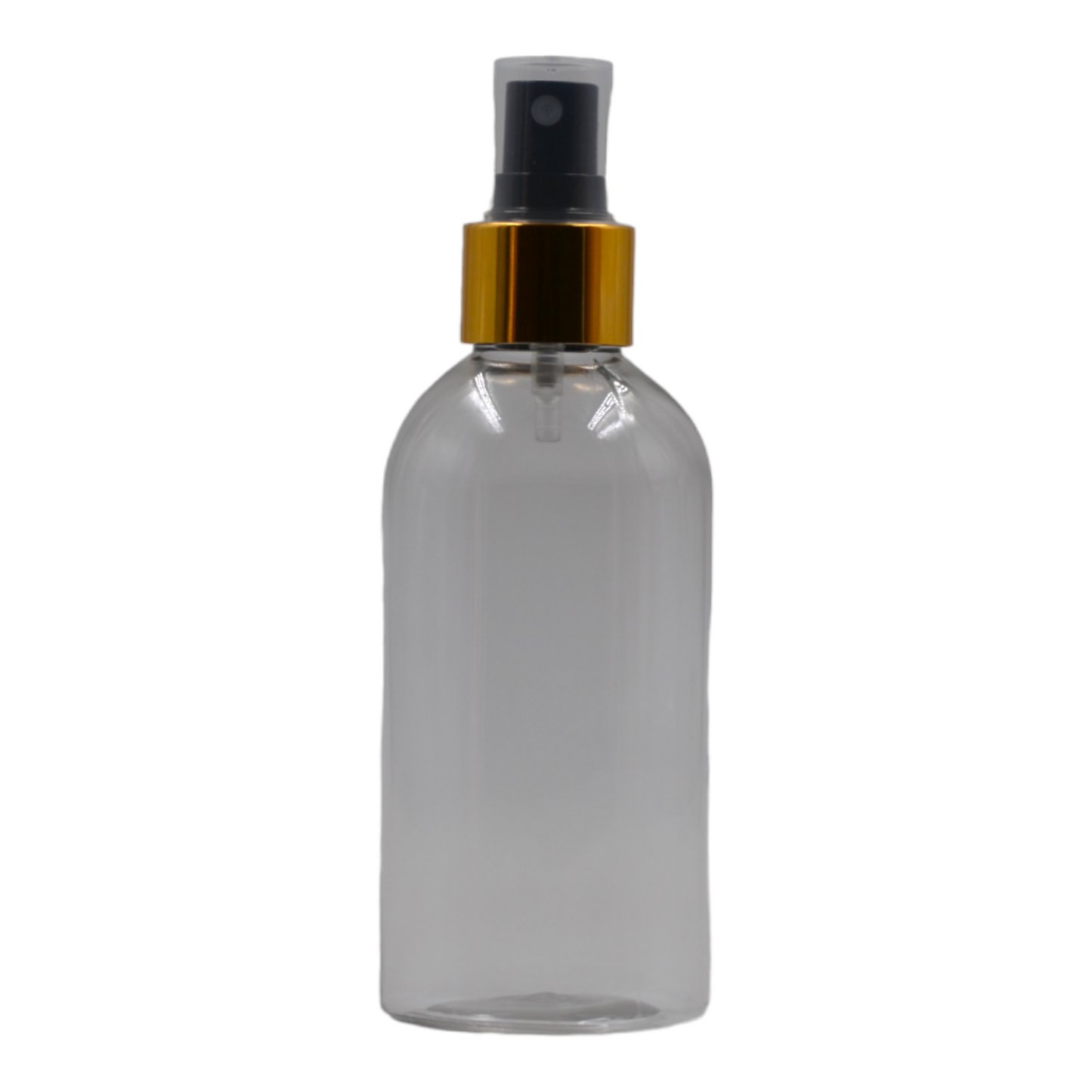 200ml Clear Packaging Bottle/Black & Gold Mist Spray
