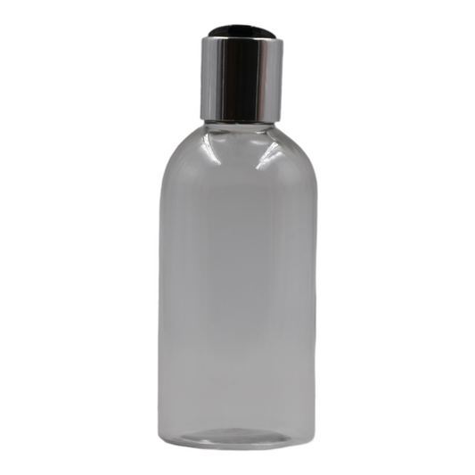 200ml Clear Packaging Bottle/Black & Chrome Disc Top