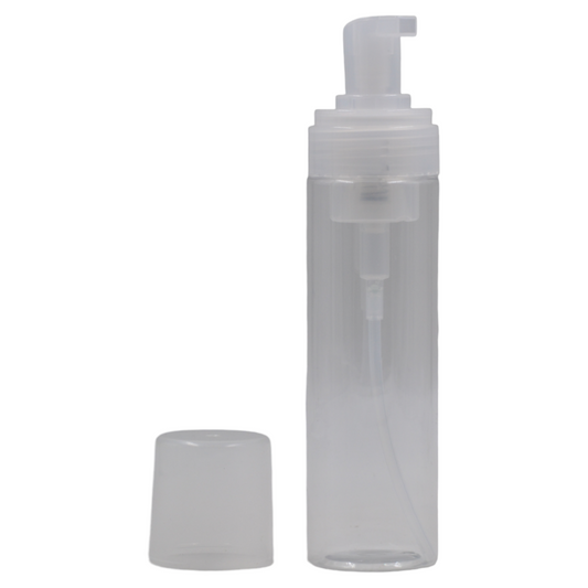 200ml clear foam packaging bottle/natural foam pump