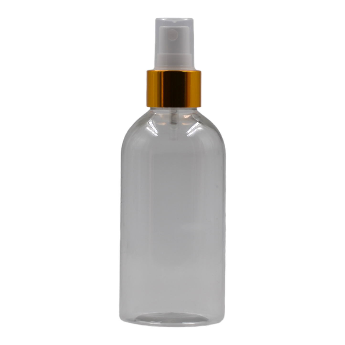 200ml Clear Packaging Bottle/White & Gold Mist Spray