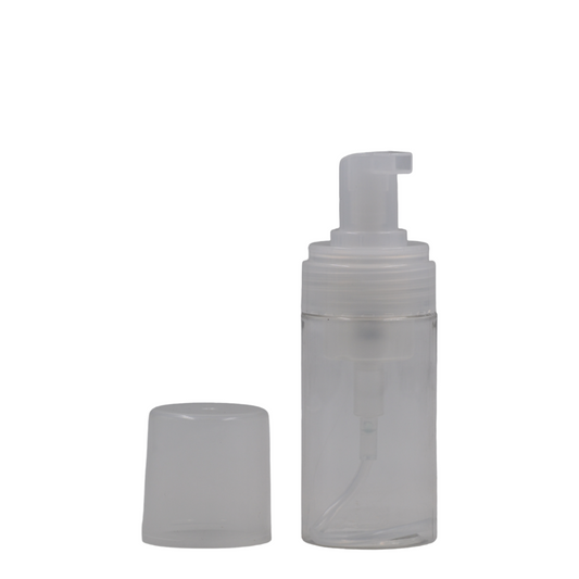 100ml clear hdpe bottle/natural 43/410mm foam pump