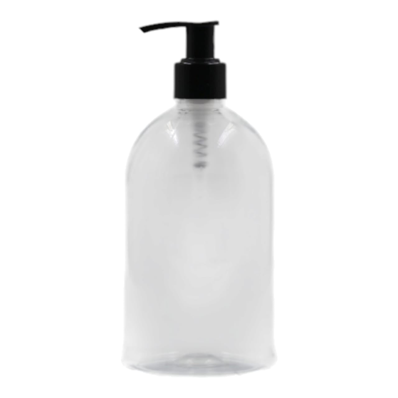 500ml Clear Squad Packaging Bottle/Black Lotion Pump