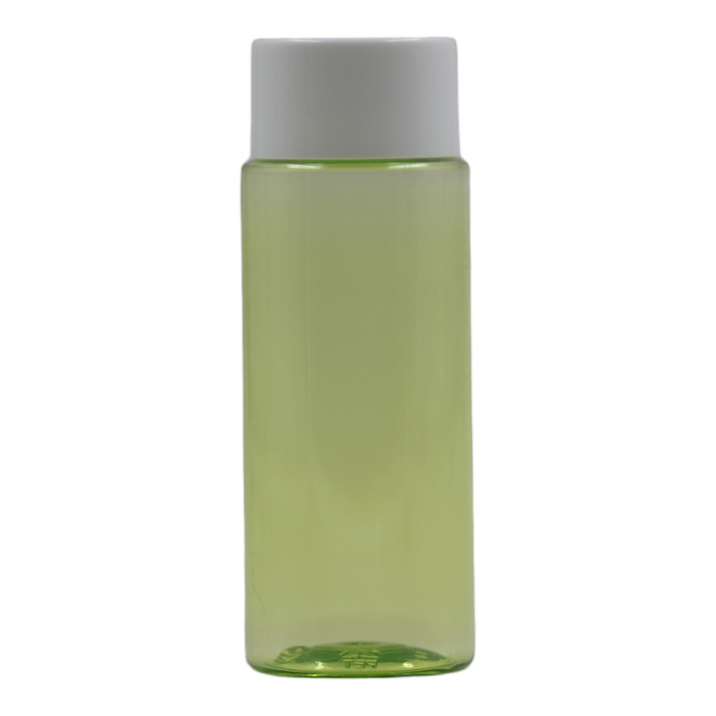 100ml Apple Green pet tissue oil bottle/24mm white overcap