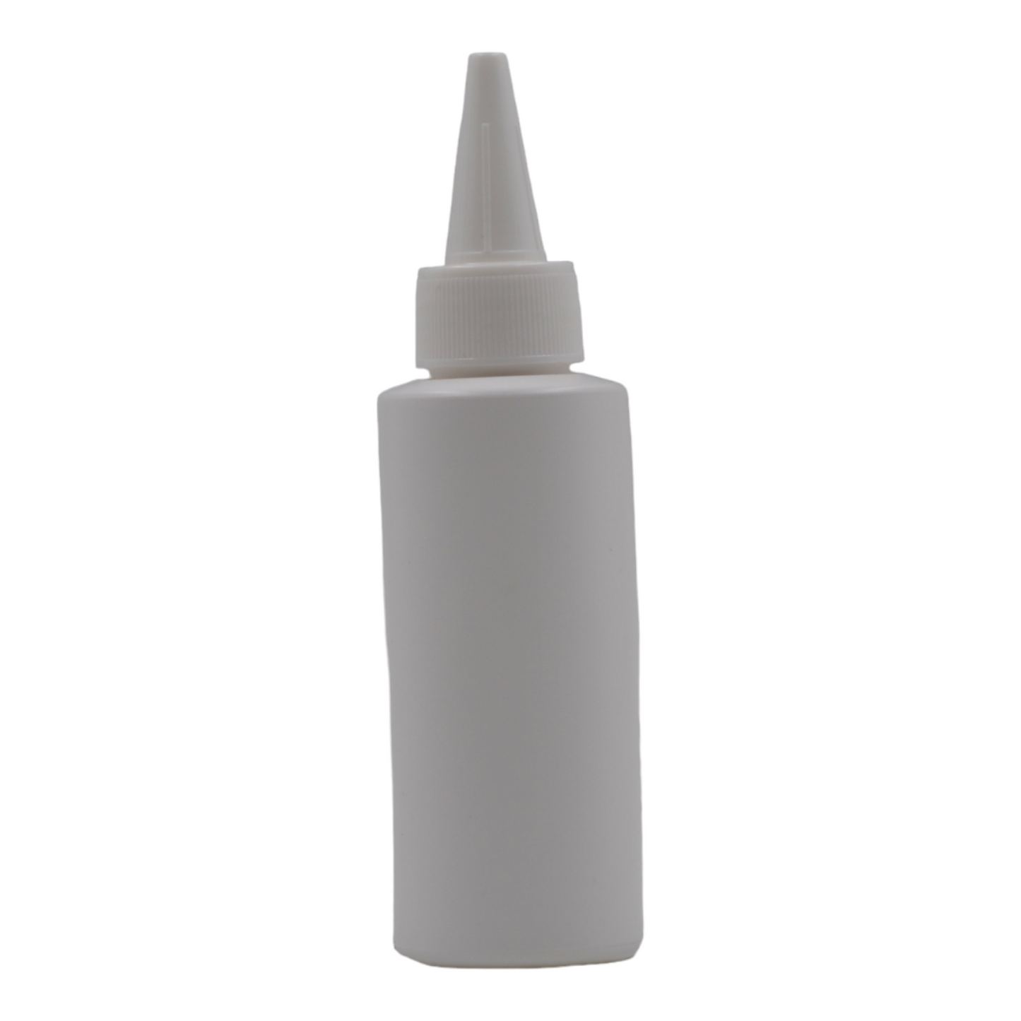 100ml HDPE Flat shoulder white bottle(24mm neck)-White Kas spout