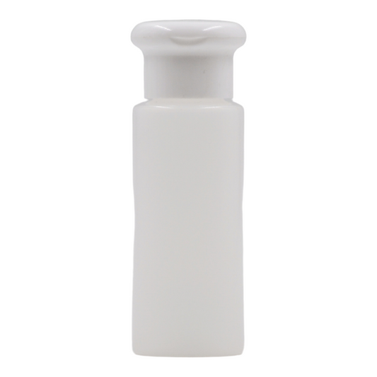 50ml Frosted Natural bottle/White Mushroom Cap